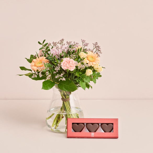 Den til min elskede med marcipanhjerter